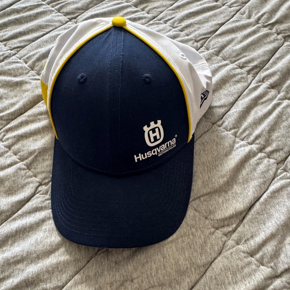 New Era Husqvarna Navy and White Hat